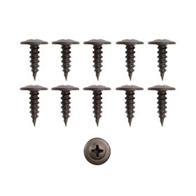 Cadillac Tapping Screw Cadillac Black Phillips Washer Style Tapping Trim Screw Set (4.2-1.41 X 13 mm Screw Size) (10 Pieces) REPRODUCTIONBlack Phillips Washer Style Set Set of 10 REPRODUCTION Free Shipping (See Details)