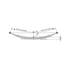 1954 1955 Cadillac (See Details) Rear Leaf Springs 1 Pair REPRODUCTION