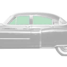 1950 1951 Cadillac Series 61 4-Door Sedan Glass Set (6 Pieces) REPRODUCTION Free Shipping In The USA