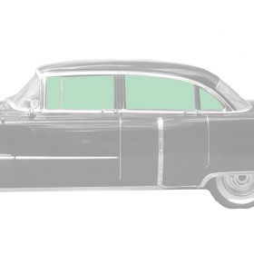 1954 1955 Cadillac Sedan Deville Glass Set (8 Pieces) REPRODUCTION Free Shipping In The USA