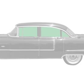 1955 1956 Cadillac Series 62 4-Door Sedan Glass Set (8 Pieces) REPRODUCTION Free Shipping In The USA