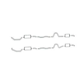 1957 1958 1959 1960 Cadillac (EXCEPT Eldorado Brougham) Aluminized Dual Exhaust System With 4 Mufflers REPRODUCTION