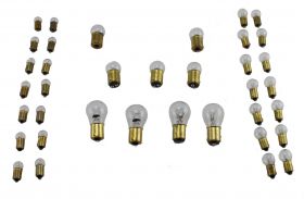 1961 Cadillac Light Bulb Replacement Kit 48 Pieces (With Fog Bulbs) REPRODUCTION  Free Shipping In The USA