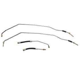 1959 1960 Cadillac (WITH Air Conditioning) Transmission Cooler Lines Set (4 Pieces) Stainless Steel or Original Equipment Design REPRODUCTION Free Shipping In The USA