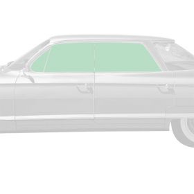 1961 Cadillac Series 62 and Deville 4-Door 4-Window Hardtop Glass Set (6 Pieces) REPRODUCTION Free Shipping In The USA