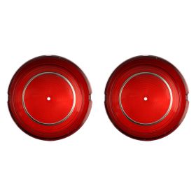 1961 Cadillac Round Tail Light Lens in Bumper 1 Pair REPRODUCTION Free Shipping In The USA