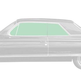 1962 Cadillac Series 62 and Deville 2-Door Hardtop Coupe Glass Set (6 Pieces) REPRODUCTION Free Shipping In The USA
