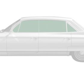 1961 1962 Cadillac 4-Door 6-Window Glass Set (8 Pieces) REPRODUCTION Free Shipping In The USA