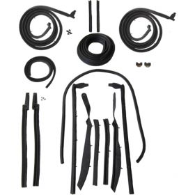 1963 1964 Cadillac 2-Door Convertible Advanced Rubber Weatherstrip Kit (17 Pieces) REPRODUCTION Free Shipping In The USA