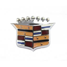 1967 1968 Cadillac (EXCEPT Eldorado) Hood Crest Emblem REPRODUCTION Free Shipping In The USA