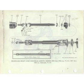 1963 1964 1965 1966 1967 1968 1969 Cadillac Drive Line Exploded View