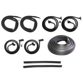 1963 1964 Cadillac Series 62 and Deville 4-Door 4-Window Hardtop Basic Rubber Weatherstrip Kit (9 Pieces) REPRODUCTION Free Shipping In The USA