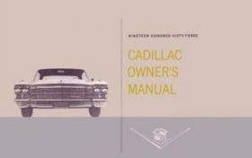 1963 Cadillac Owners Manual REPRODUCTION Free Shipping In The USA 