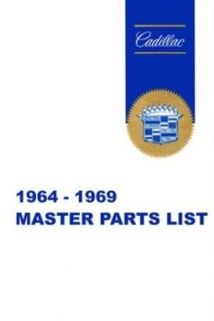 1964 1965 1966 1967 1968 1969 Cadillac Master Parts Book REPRODUCTION  Free Shipping In The USA
