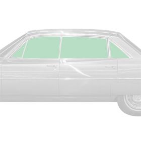 1963 1964 Cadillac 4-Door 6-Window Sedan Glass Set (8 Pieces) REPRODUCTION Free Shipping In The USA