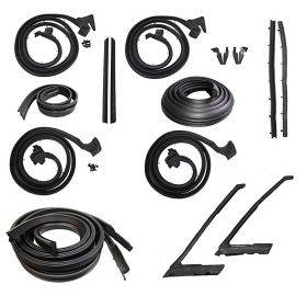 1965 1966 Cadillac Calais and Deville 4-Door Hardtop Advanced Weatherstrip Kit (16 Pieces) REPRODUCTION Free Shipping In The USA 