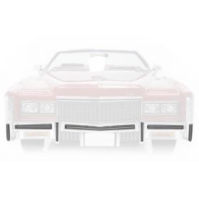 1975 1976 1977 1978 Cadillac Eldorado ABS Plastic Front Impact Bumper Strips Set 7 Pieces REPRODUCTION Free Shipping In The USA