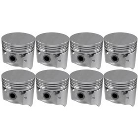 1957 1958 Cadillac 365 Engine (See Details) Flat Top Piston Set (8 Pieces) REPRODUCTION Free Shipping In The USA
