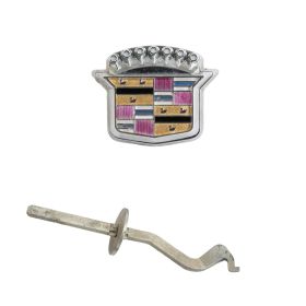 1989 1990 1991 1992 1993 Cadillac Deville and Fleetwood (Front Wheel Drive) Trunk Lock Cover Emblem  B Quality NOS Free Shipping In The USA