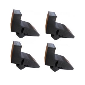 1969 1970 Cadillac (EXCEPT Eldorado) Hood To Fender Ledge Bumpers Set (4 Pieces) REPRODUCTION Free Shipping In The USA