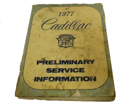 1977 Cadillac Preliminary Service Information Original USED Free Shipping In The USA