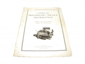 1936 Original Cadillac Preliminary Service Information  USED Free Shipping In The USA



