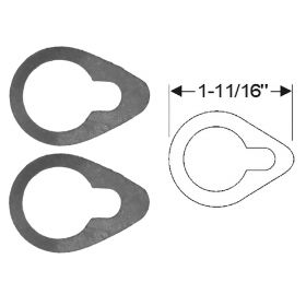 1939 1940 1941 1942 1946 1947 1948 1949 Cadillac (See Details) Door Lock Cylinder Rubber Pads 1 Pair REPRODUCTION