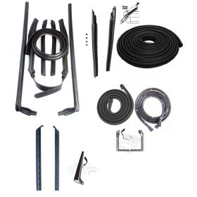 1961 1962 Cadillac Convertible Basic Rubber Weatherstrip Kit (14 Pieces) REPRODUCTION Free Shipping In The USA 