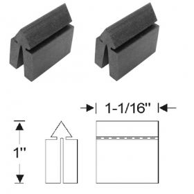 1957 1958 (Series 75 Limousine) 1959 1960 Cadillac Door Bumpers 5/8 Inch 1 Pair REPRODUCTION