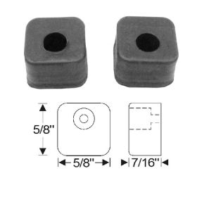 1948 1949 Cadillac Front Door Rubber Bumpers 1 Pair REPRODUCTION Free Shipping In The USA