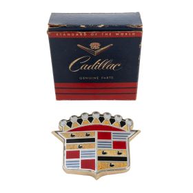 1954 Cadillac (EXCEPT Eldorado Convertible) Trunk Emblem With Bezel NOS Free Shipping In The USA