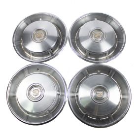 1967 Cadillac (EXCEPT Eldorado) Wheel Cover Hub Cap WITH Slots Set B Quality (4 Pieces) USED