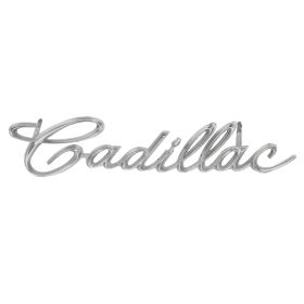 1962 1963 1964 1965 Cadillac (See Details) Front Grille Script Emblem (Late Style) USED Free Shipping In The USA