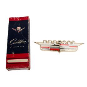 1958 Cadillac Hood Crest and Bezel New Old Stock Free Shipping In The USA