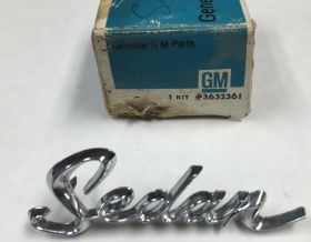 1963 1964 Cadillac Sedan 1/4 Script NOS Free Shipping In The USA