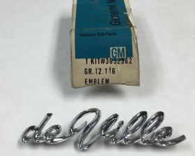 1963 1964 Cadillac Deville 1/4 Script NOS Free Shipping In The USA