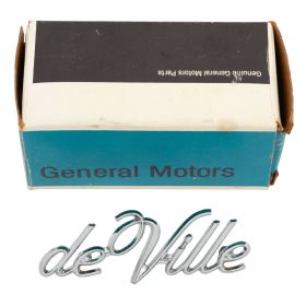 1971 1974 1975 1976 1977 1978 1979 1980 1981 1982 1983 Cadillac "Deville" Script Emblem (See Details For Applications) NOS Free Shipping In The USA
