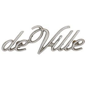 1971 1974 1975 1976 1977 1978 1979 1980 1981 1982 1983 Cadillac "Deville" Script Emblem (See Details For Applications) USED Free Shipping In The USA