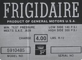 1963 1964 Cadillac Air Conditioner Compressor Warning Decal REPRODUCTION