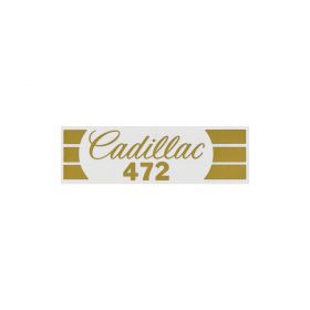 1968 1969 1970 1971 1972 Cadillac Air Cleaner Decal On Snorkel REPRODUCTION