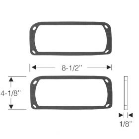 1955 Cadillac Fog Light Lens Rubber Gaskets 1 Pair REPRODUCTION Free Shipping In The USA