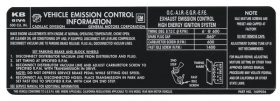 1976 Cadillac All California Cars (Except Seville) Only 472 C.I. Emission Decal REPRODUCTION