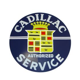 Vintage Look Cadillac Dealership Authorized Service Decal 11.5 Inches REPRODUCTION