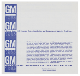 1965-gm-passenger-car-dealer-price-booklet-8-pages-includes-cadillac-reproduction