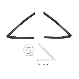 1948 1949 Cadillac Series 61 And Series 62 2-Door Hardtop Coupe Front Door Vent Window Rubber Weatherstrips 1 Pair REPRODUCTION  Free Shipping In The USA