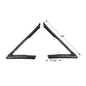 1963 1964 Cadillac 2-Door Hardtop Coupe (See Details) Front Vent Window Rubber Weatherstrips 1 Pair REPRODUCTION Free Shipping In The USA