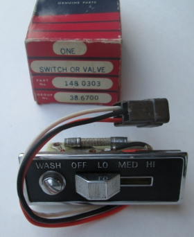 1963 1964  All & (1965 Series 75 ONLY) Cadillac Wiper Switch NOS  FREE shipping in the USA.
