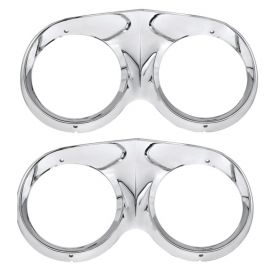 1959 1960 Cadillac Chrome Headlight Bezels 1 Pair REPRODUCTION Free Shipping In The USA