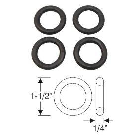 1938 1939 1940 1941 1942 1946 1947 1948 1949 1950 1951 1952 1953 1954 1955 1956 Cadillac Lower Suspension Arm Pin Rubber Bushings Set (4 Pieces) REPRODUCTION Free Shipping In The USA