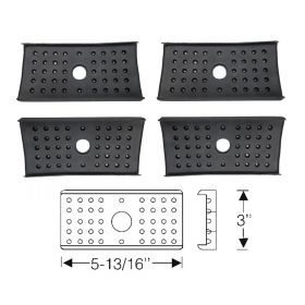 1954 1955 1956 1957 Cadillac Rear Leaf Spring Insulator Pad Set (4 Pieces) REPRODUCTION Free Shipping In The USA